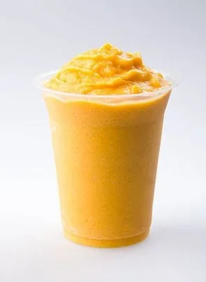 Mango Coconut (w/ strawberry boba)